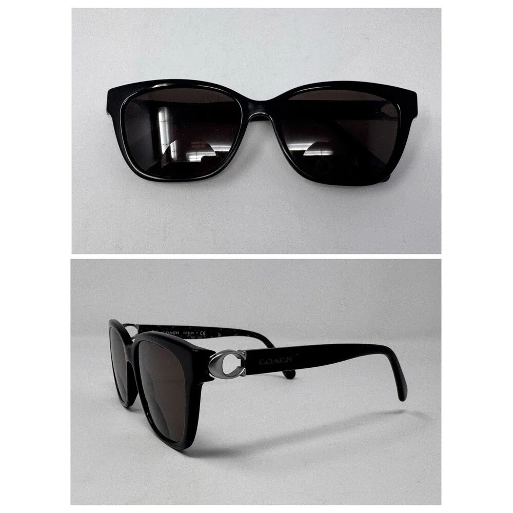 Coach Eyeglasses Frames HC6120 5510 Polished Black Cat Eye Full Rim 54-16-140